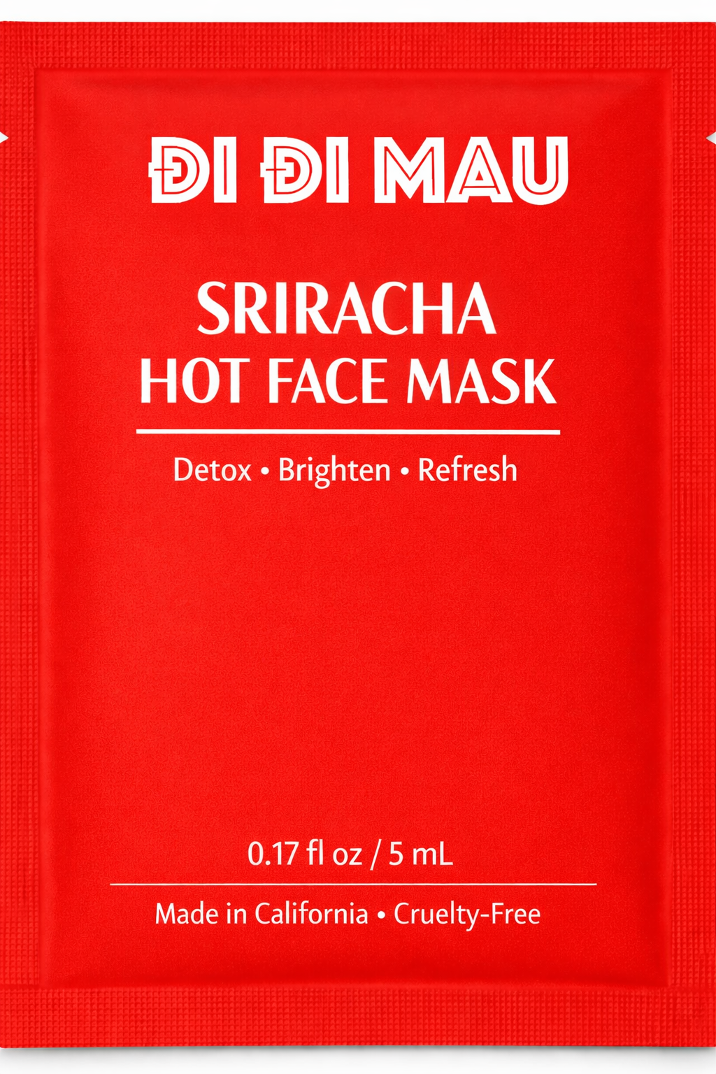Sriracha Hot Face Mask - SAMPLE